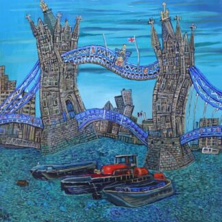 Tower Bridge with Stripey Sky