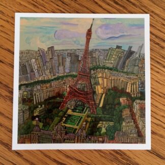 Postcard of the Eiffel Tower, Paris