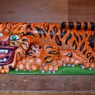 Tiger woodcarving