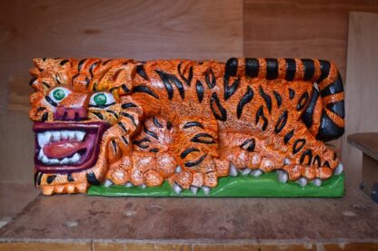 Tiger woodcarving