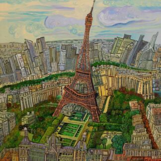 Eiffel Tower Paris signed limited edition print
