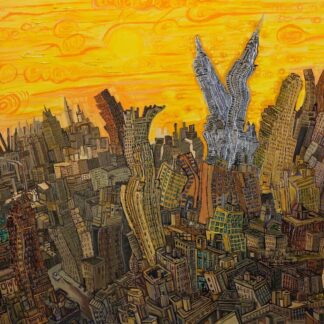 Sunrise with Old Manhattan 1930 signed limted edtion print