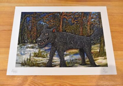 Watching Wolf Limited Edition Signed Print